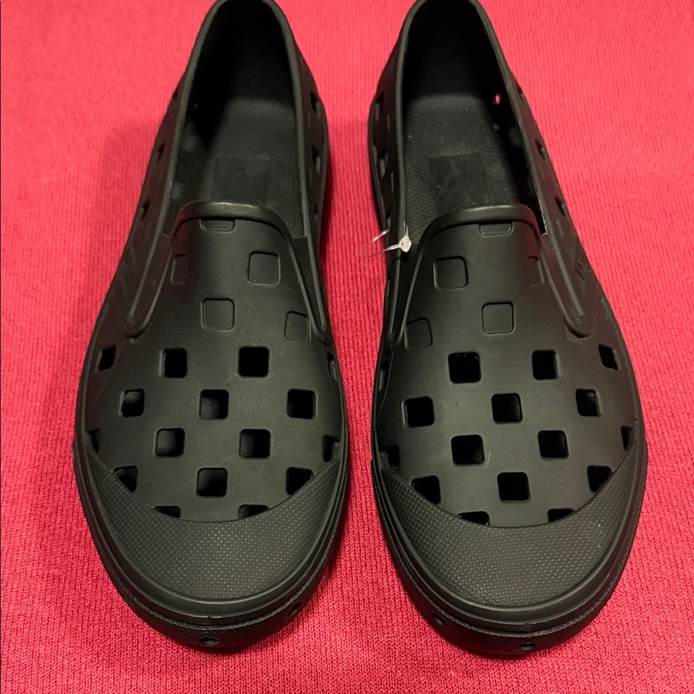 Vans Black Perforated Slip-On Shoes